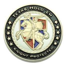 Poker Protector Card Guard Cover in Capsule :  Knight Protected Texas Holdem