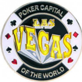 Poker Protector Card Guard Cover in Capsule :  Las Vegas : Poker Capital of the World