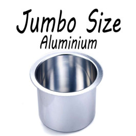 Aluminum Cup Holder Vivid Sliver Jumbo for Poker or Blackjack Table