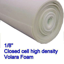 1/8 Inch Volara close cell foam UNDERPAD FOAM 108" X 50" Piece