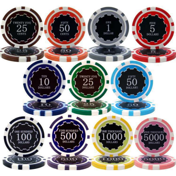 50 Eclipse 14g Gray $1 One Dollar Poker Chips Buy 2 Get 2 Free NEW 