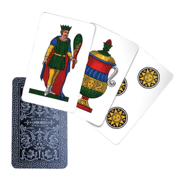 Authentic Italian Deck. Napoletane 97/31 Modiano Regional Italian Playing Cards 