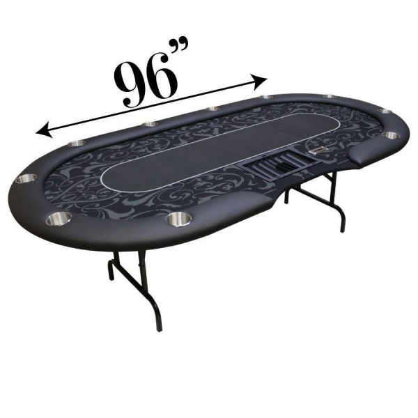 Black Elite Poker Table Poker Tables Straight Poker Supplies