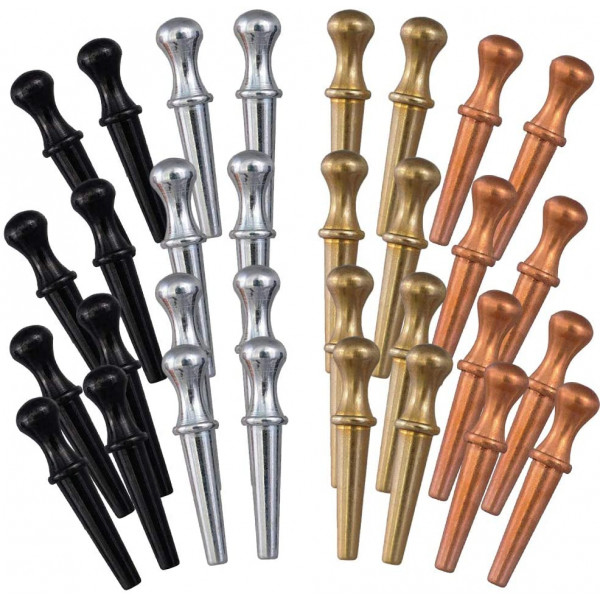 Gold Silver Black 100 Metal Cribbage Pegs for 1/8" holes 4 Colors: Copper 