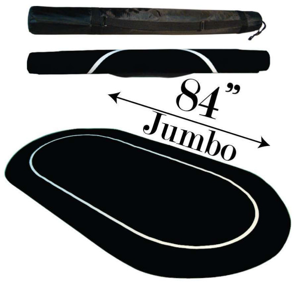 Black Jumbo Sure Stick Rubber Foam Table Top 