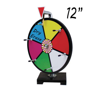 12 Inch Mini Dry Erase Colour Prize Wheel Entry Level 