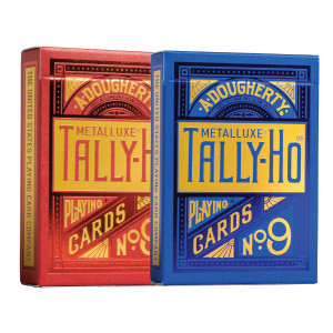 Tally-Ho Playing Cards Metalluxe 2 Deck Bundle 