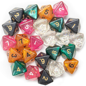 Wiz Dice Bulk Random Polyhedral Dice (D8-100 Pack) - Polyhedral Role Playing Dice in Unique Colors - DND Accessories for TTRPG Dice Games - Ideal Roleplaying Game Dice
