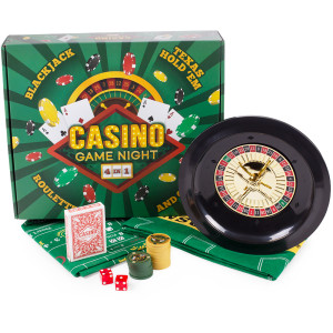 Casino Game Night | 4 Games in 1 Roulette, Blackjack, Poker and Craps 