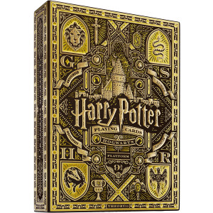 Harry Potter Playing Cards Limited Edition Premium Series Poker Collectible Deck by Theory11 (Yellow-Hufflepuff)