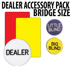 Poker Dealers Accessory pack : With Narrow Size cut cards