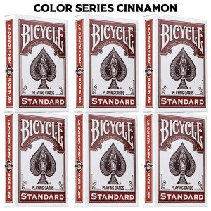 Bicycle Playing Cards 6 Deck Color Series Cinnamon Special Buy 