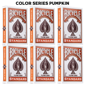 Bicycle Playing Cards 6 Deck Color Series Pumpkin Special Buy 