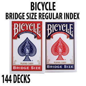Bicycle BRIDGE SIZE Playing Cards 144 Decks Red & Blue Standard