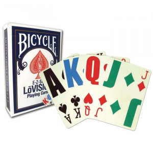 Bicycle Playing Cards LoVision 1 Deck Blue