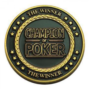 Poker Protector Card Guard Cover in Capsule :  Champion of Poker The Winner