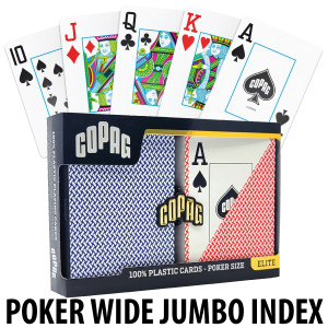 Copag Playing Cards Export Poker Red/Blue Jumbo Index