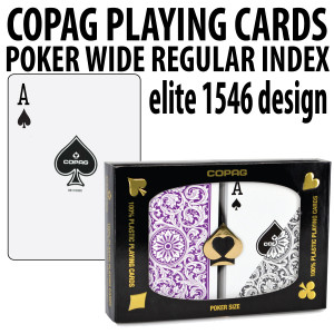 Copag Playing Cards Elite Poker Purple/Gray Regular Index