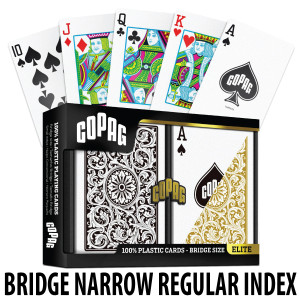 Copag Playing Cards Elite Bridge Black/Gold Regular Index