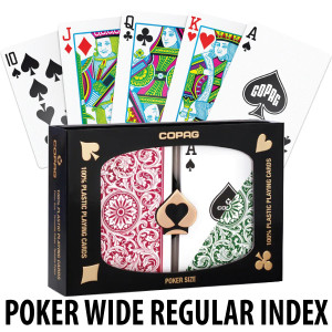 Copag Playing Cards Elite Poker Green/Burgundy Regular Index