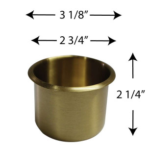 Standard size Cup Holder BRASS for Poker or Blackjack Table