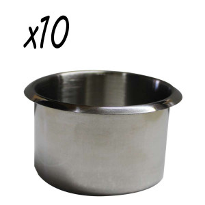 Stainless Steel Jumbo size Cup Holder Pack of 10