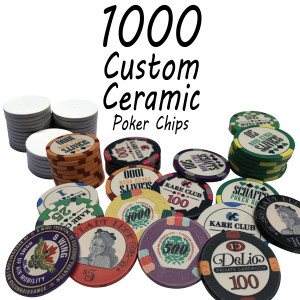 Custom Ceramic Poker Chips 10g Chips : 1000 chips