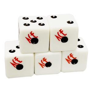 Cartamundi ACE Playing Dice Pack of 15 - 16mm Dice 