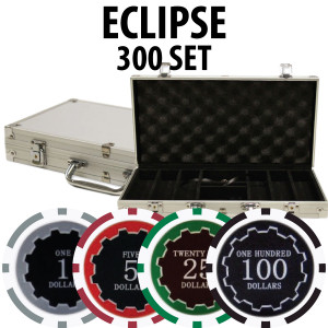 Eclipse Poker Chips 300 W/ Aluminum Case