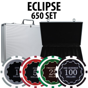 Eclipse Poker Chips 650 W/ Aluminum Case