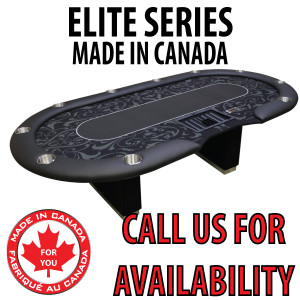 POKER TABLE SPS ELITE - Black Dealer Table With Box Style Legs