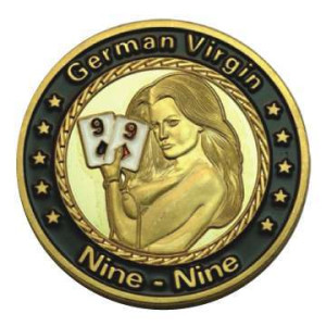 Poker Protector Card Guard Cover in Capsule :  German Virgin Nine Nine