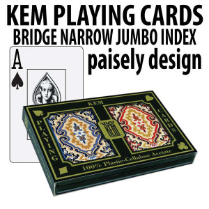 Kem Playing Cards Paisley Bridge Jumbo