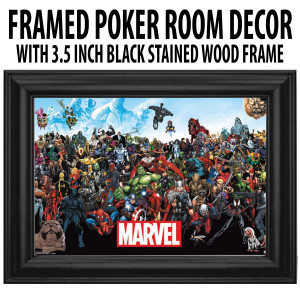 Poker Room art décor Framed Art  : Marvel Warriors Full Crew