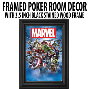 Poker Room art décor Framed Art  : Marvel Warriors 