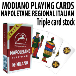 12 PACK Italian Regional Playing Cards : Modiano Napoletane 97/25