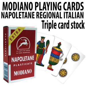 12 PACK Italian Regional Playing Cards : Modiano Napoletane 97/25