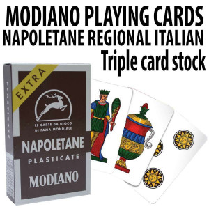 12 PACK Italian Regional Playing Cards : Modiano Napoletane 97/38