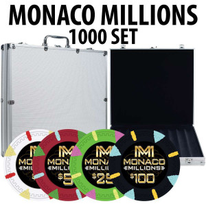 Poker Chip 1000 piece with aluminum case