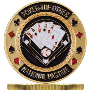Poker Protector Card Guard Cover in Capsule :  National Pastime
