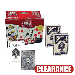 Bicycle Playing Cards Rummy 2 Pack Set CLEARANCE