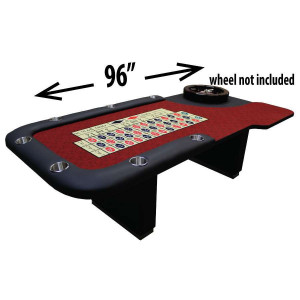 Professional Series Roulette Table with Casino Grade Dye Sub Cloth