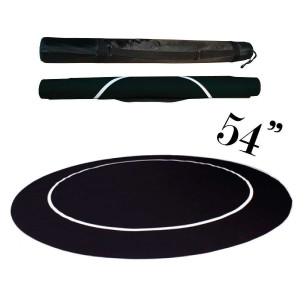 Sure Stick Rubber Table Top - Black Round