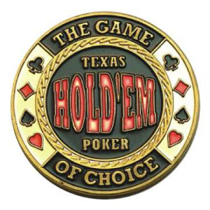 Poker Protector Card Guard Cover in Capsule :  Game of Choice Texas Holdem