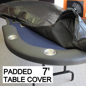 Poker Table Cover  Professional Heavy Duty Padded  Size 7 Feet