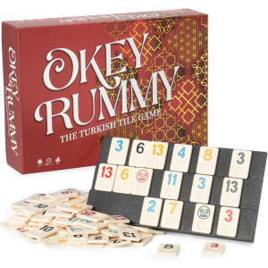 Okey Rummy Rummikub: The Turkish Tile Game - Rummy-Style Draw & Discard Family Board Game