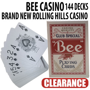 Bee Casino Playing Cards Rolling Hills Casino Brand New Sealed Decks 144 Orange