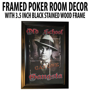 Poker Room art decor Framed Art  : Al Capone 