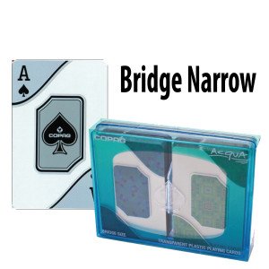 Copag Playing Cards Aqua Transparent Bridge Regular Index