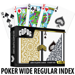 Copag Playing Cards Elite Poker Black/Gold Regular Index